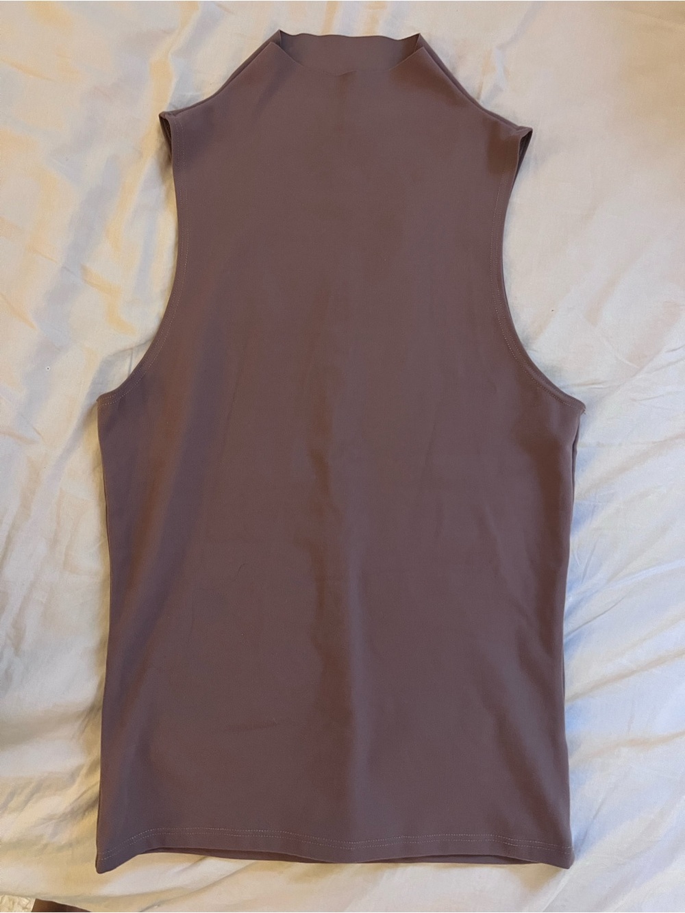 Nwot Joah Brown Sleeveless Mock Neck Tank